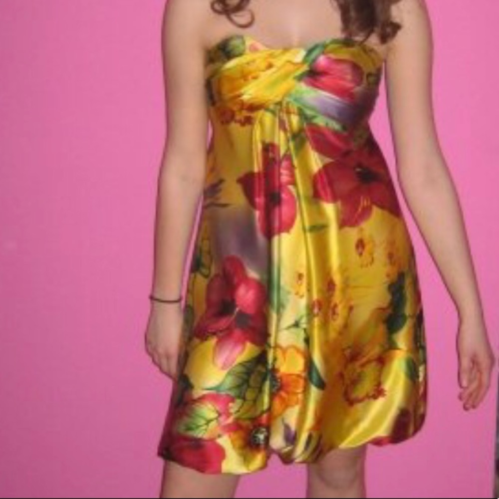 Yellow Floral Dress